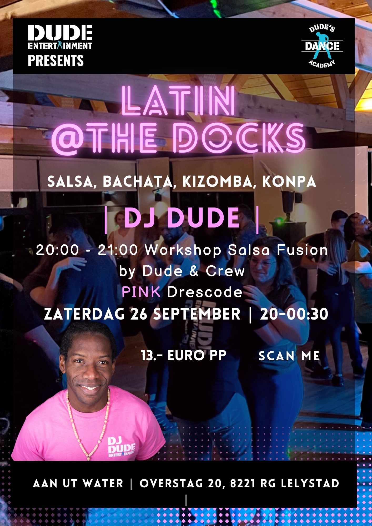 Latin @The Docks (Dude's & Dudettes) Pink Edition