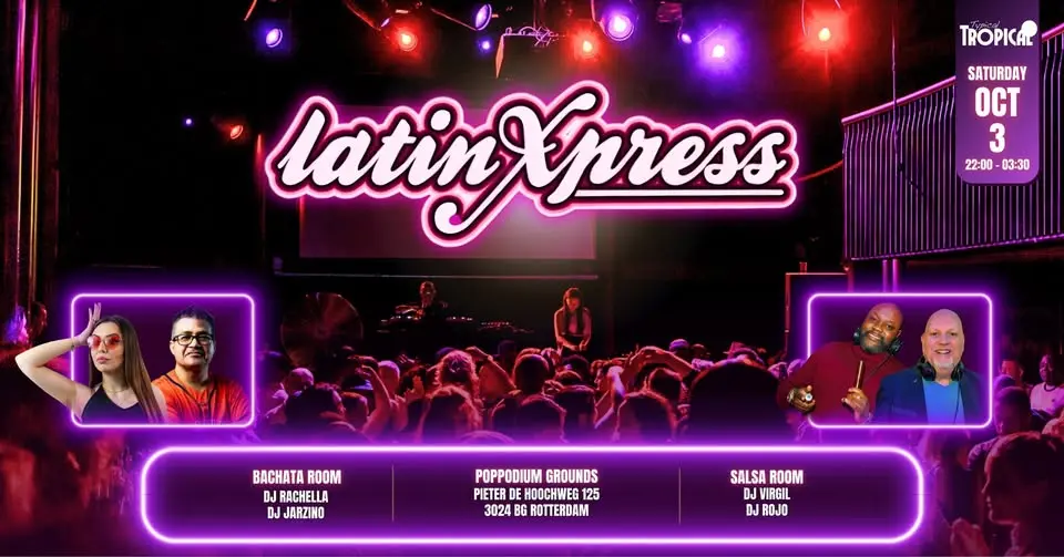 LatinXpress in aparte Salsa & Bachata rooms